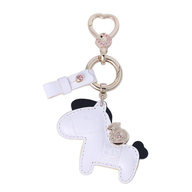 Wholesale Women High-end Handmade Zinc Alloy Leather Keychains